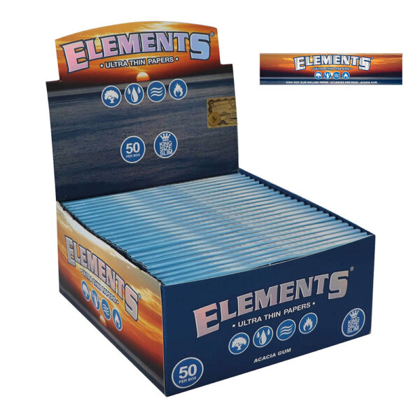 Elements King Size Slim papírky