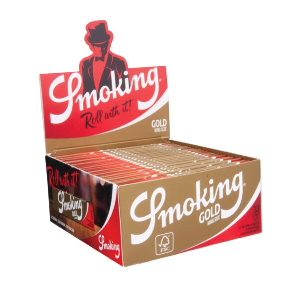 SMOKING gold papírky