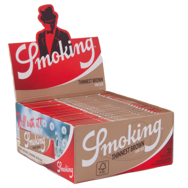 SMOKING King Size Thinest Brown